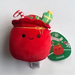 Squishmallows Holiday 5” Lowell the Gift Bag/Santa’s Sack w/Presents -NEW W/TAGS